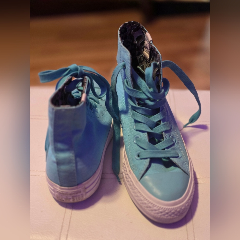 Converse Chuck Taylor Blue Radiance Wiz Khalifa High-Tops Sneakers Size 6 - Picture 3 of 14